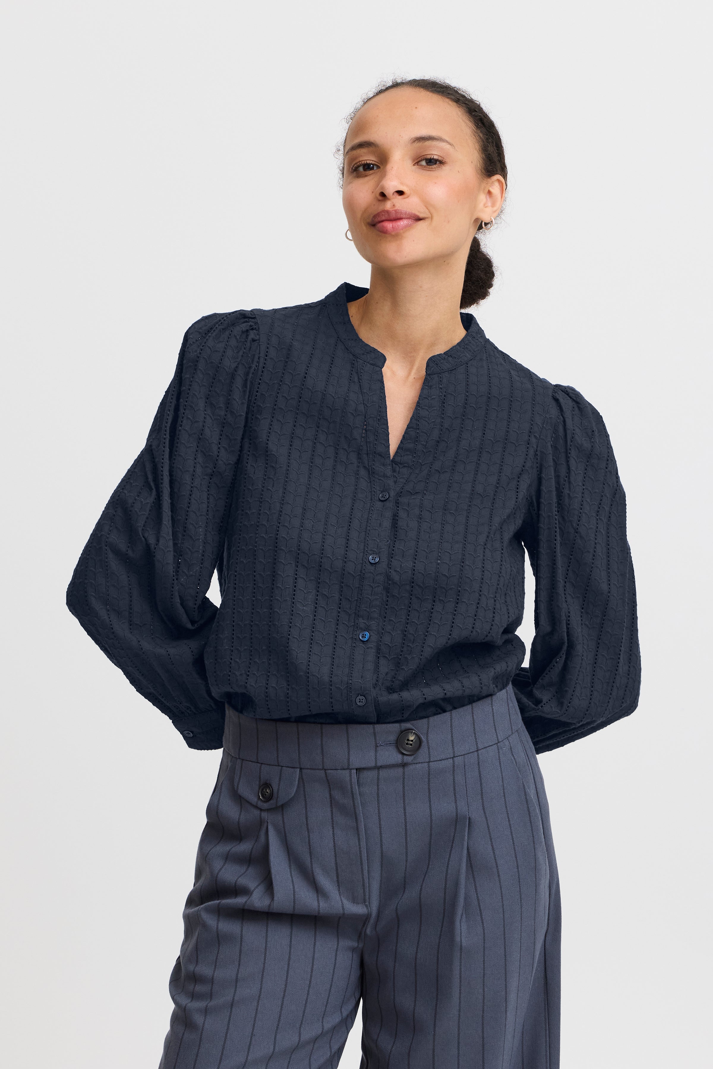 Hassie Navy Blue B.Young Shirt