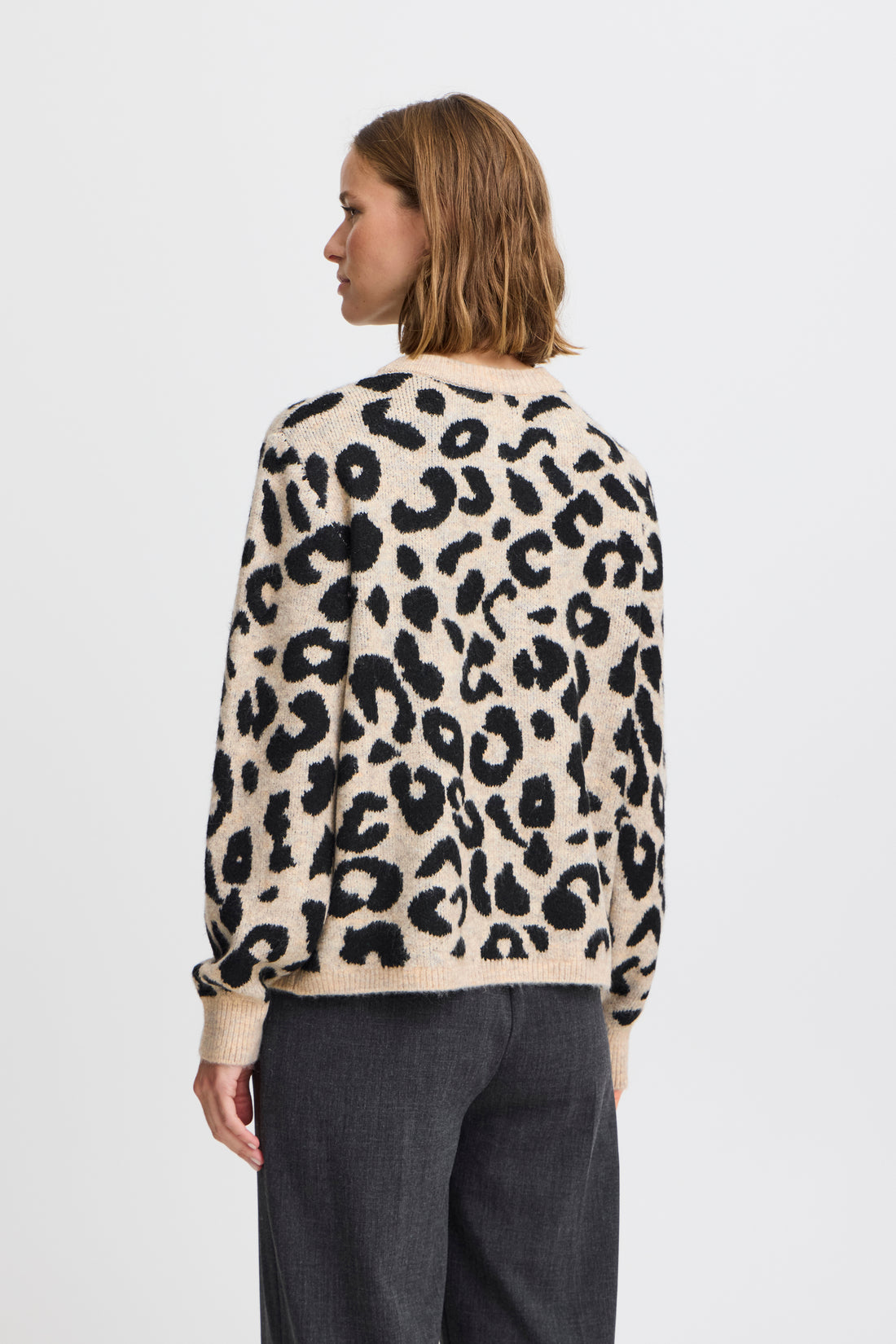 Pull Minya Leopard Beige/Noir B.Young