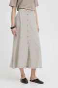 Falakka Long Striped Beige Skirt B.Young