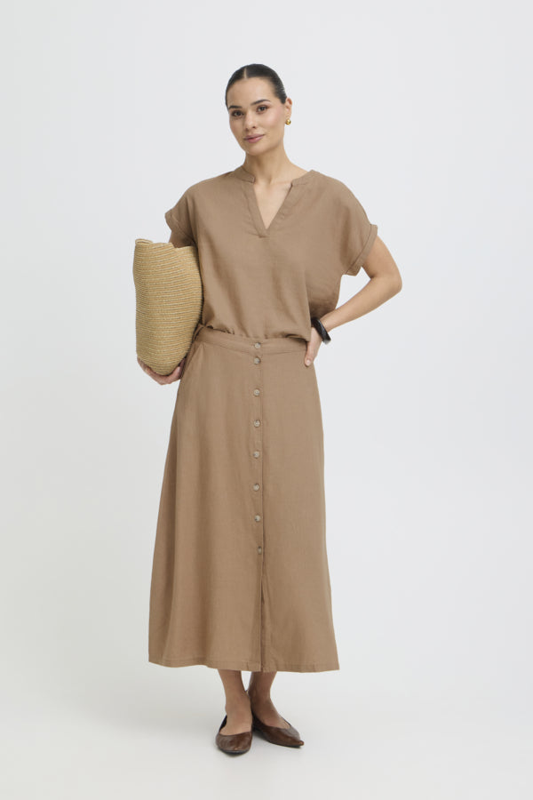 Robe Falakka Longue Brun B.Young