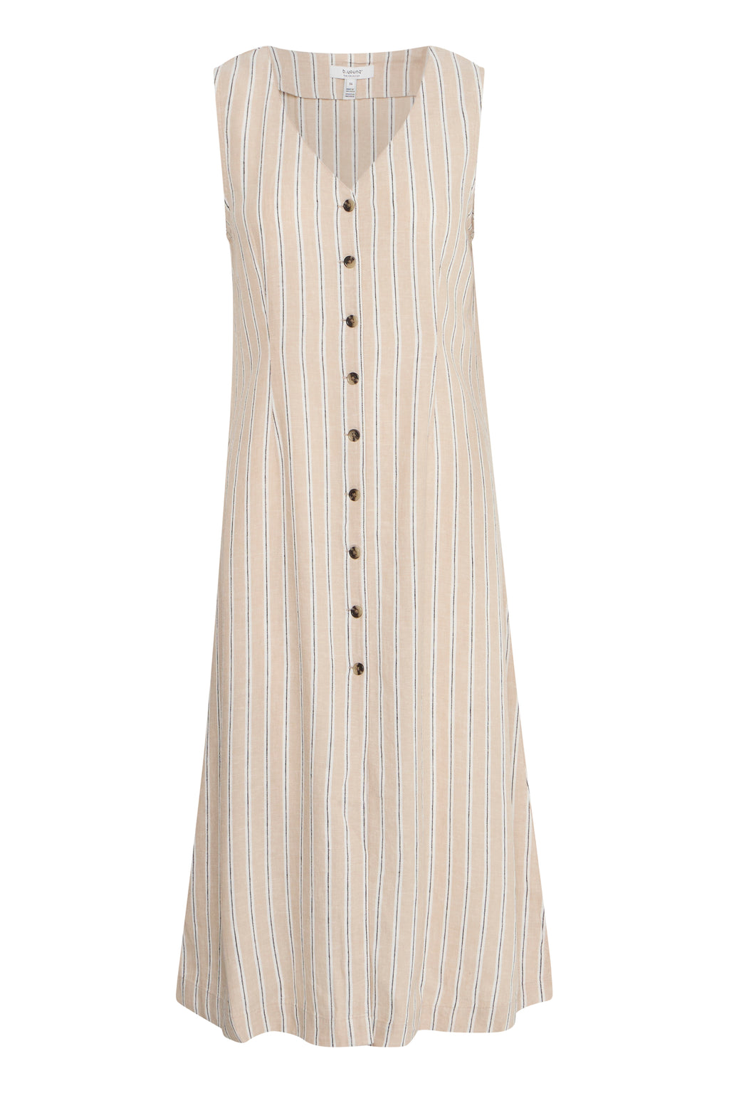 Robe Falakka Longue Beige Rayé B.Young