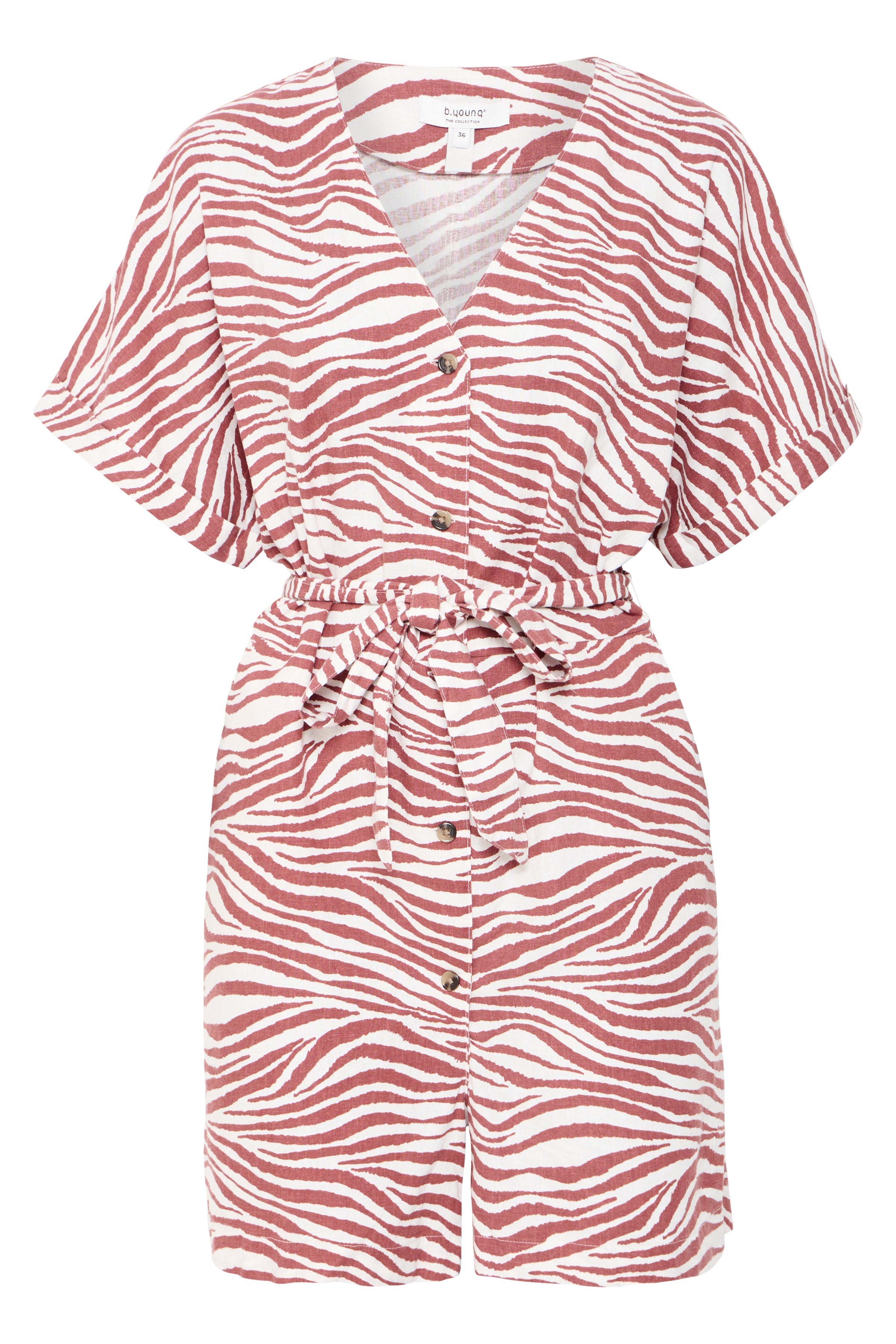 Falakka Animal Mahogany Jumpsuit B.Young