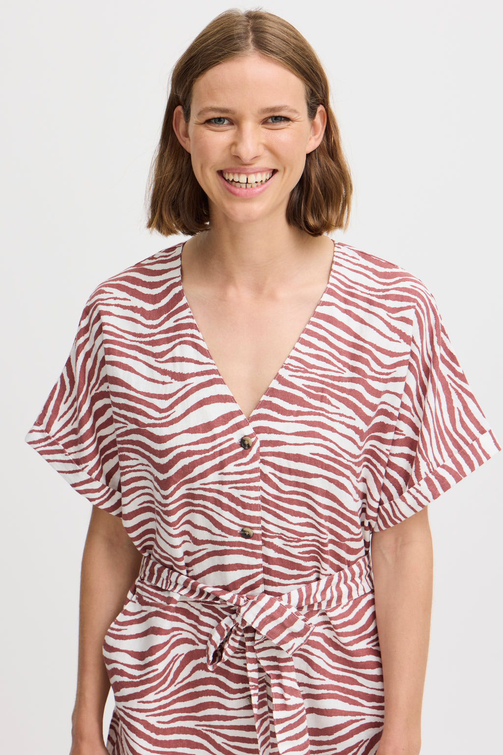 Falakka Animal Mahogany Jumpsuit B.Young