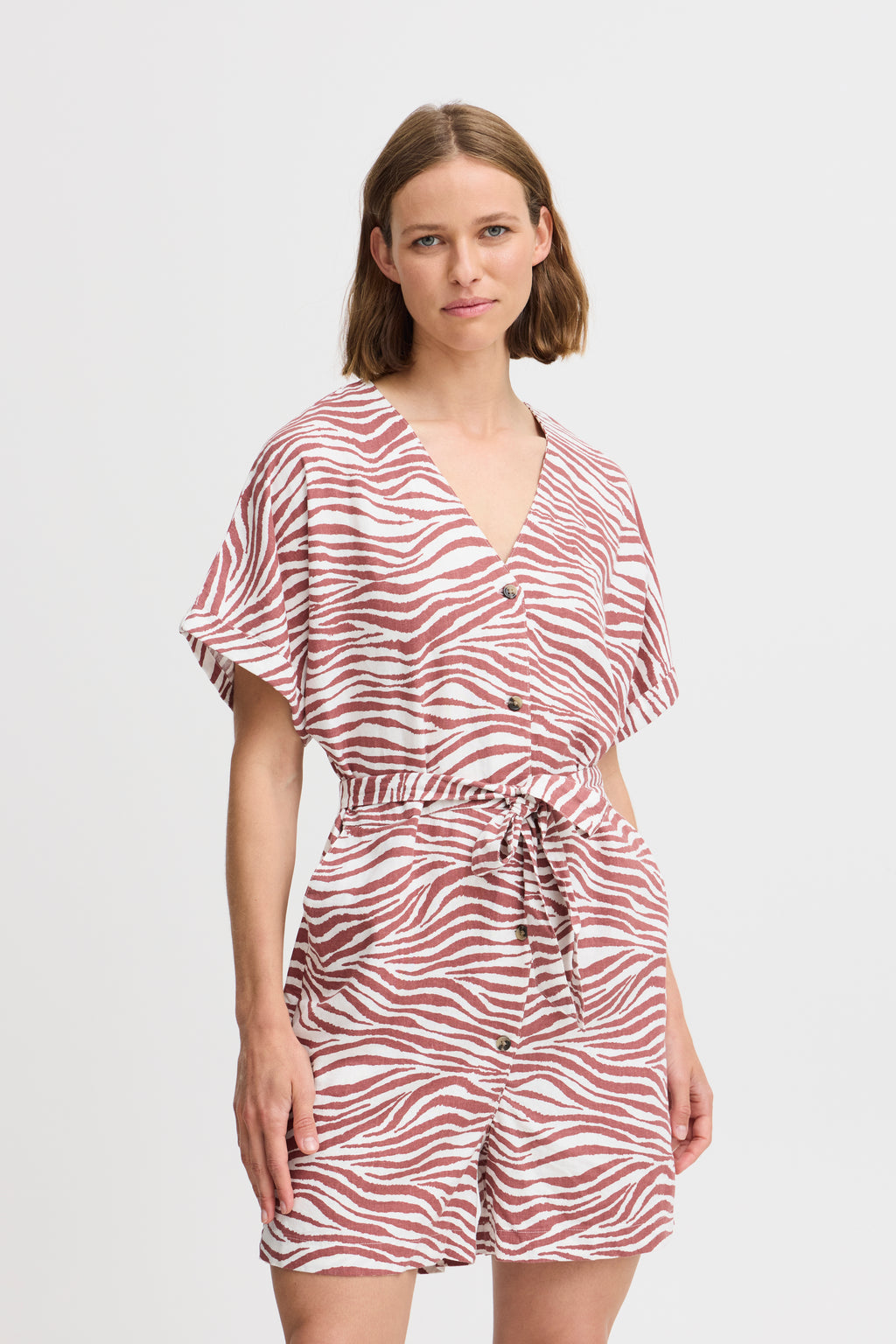 Falakka Animal Mahogany Jumpsuit B.Young