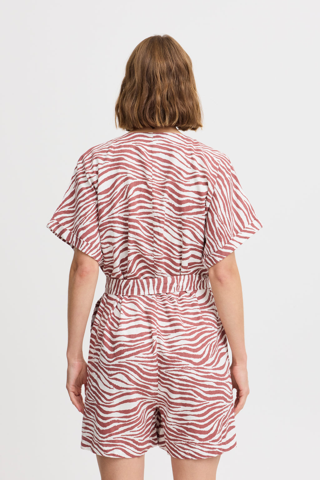 Falakka Animal Mahogany Jumpsuit B.Young