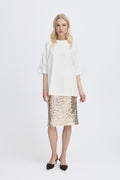B.Young Ecru Oversized Pandinna T-Shirt