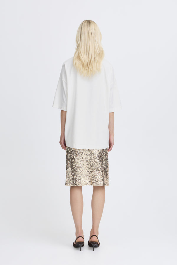 B.Young Ecru Oversized Pandinna T-Shirt