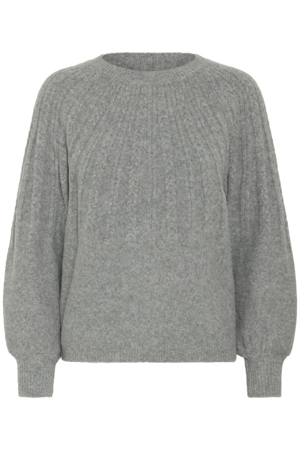 Pull Magge Cable Gris Mélange B.Young