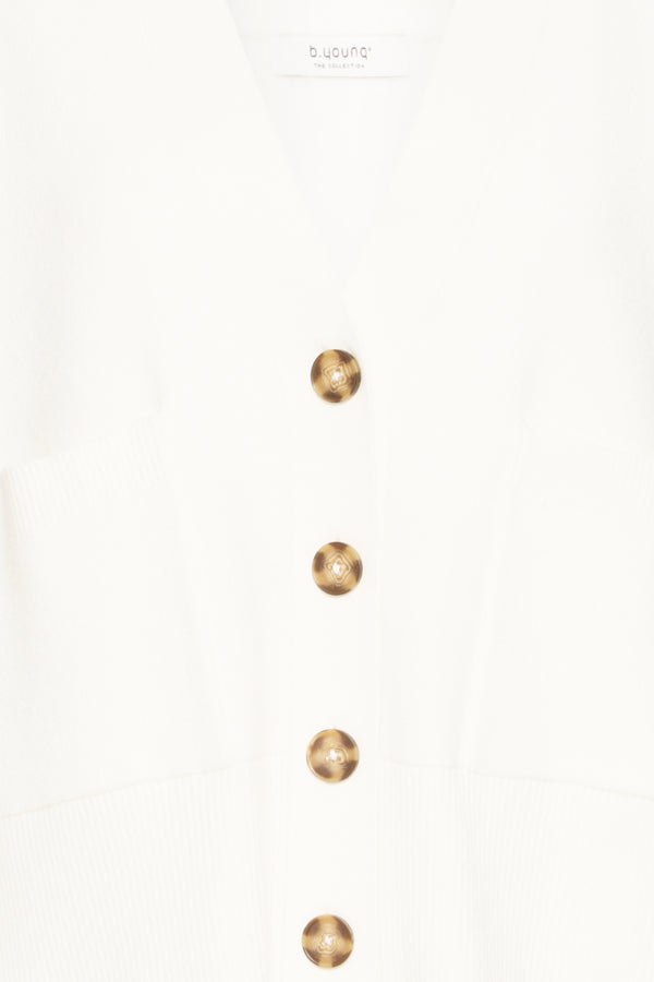 Otari Pocket Cardigan Ivory B.Young