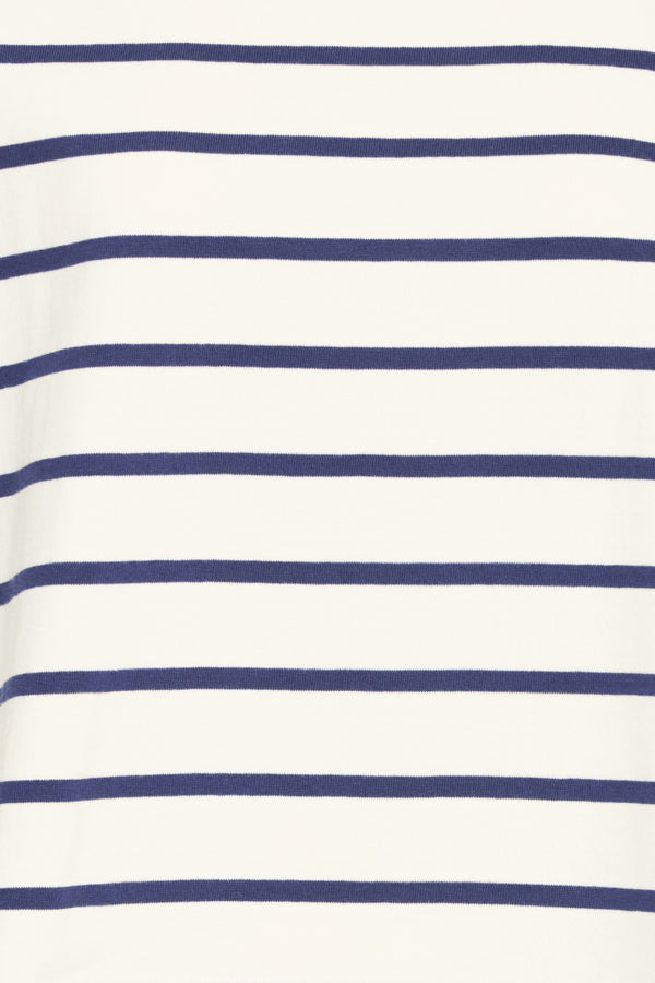 Haut Saima 3/4 Blanc & Bleu B.Young