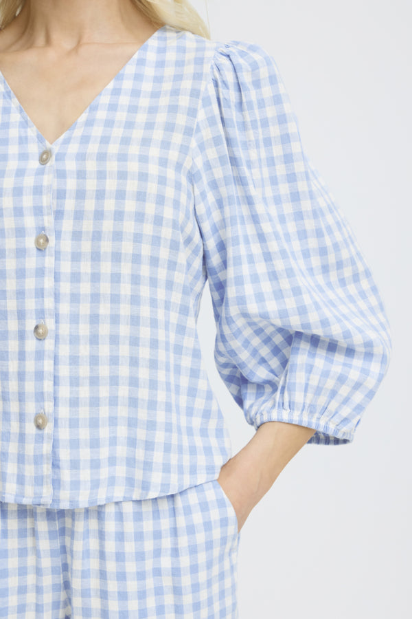 Falakka Blue Checked Shirt B.Young