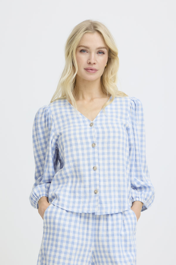 Falakka Blue Checked Shirt B.Young