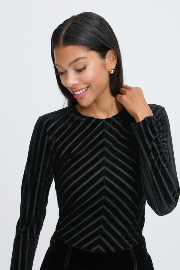 Haut Shirley Stripe Noir B.Young