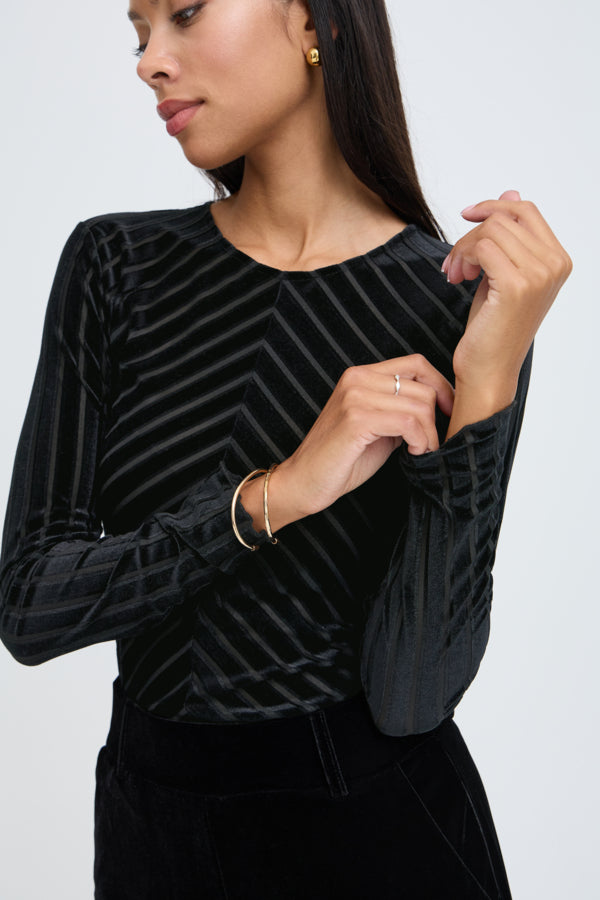 Haut Shirley Stripe Noir B.Young