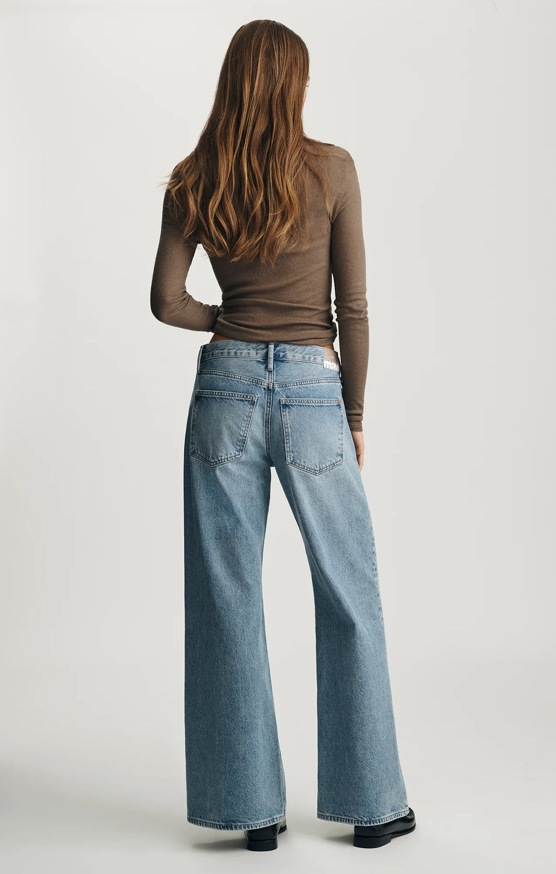 Jeans Sandy Extra Wide Mid Used Classic Denim Mavi Jeans