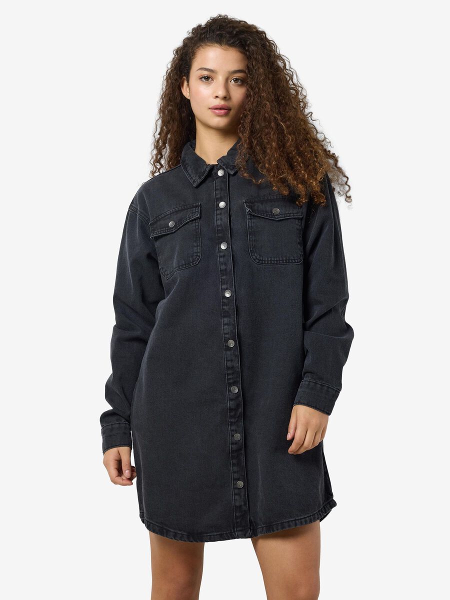 Robe Alva L/S Denim Noir Noisy May