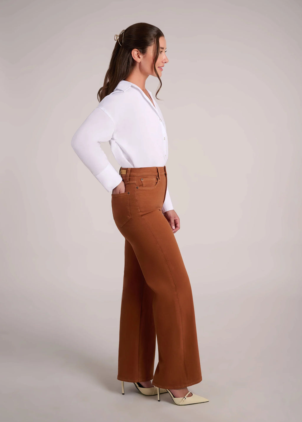 Lily 2742 Jeans Brown Aurora Yoga Jeans