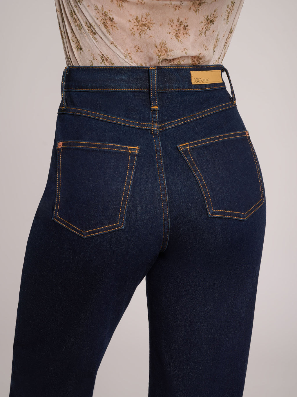 Lily Blue Butter Fly Yoga Jeans
