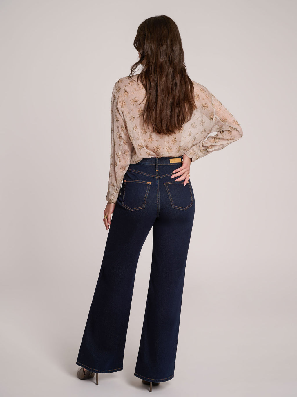 Lily Blue Butter Fly Yoga Jeans