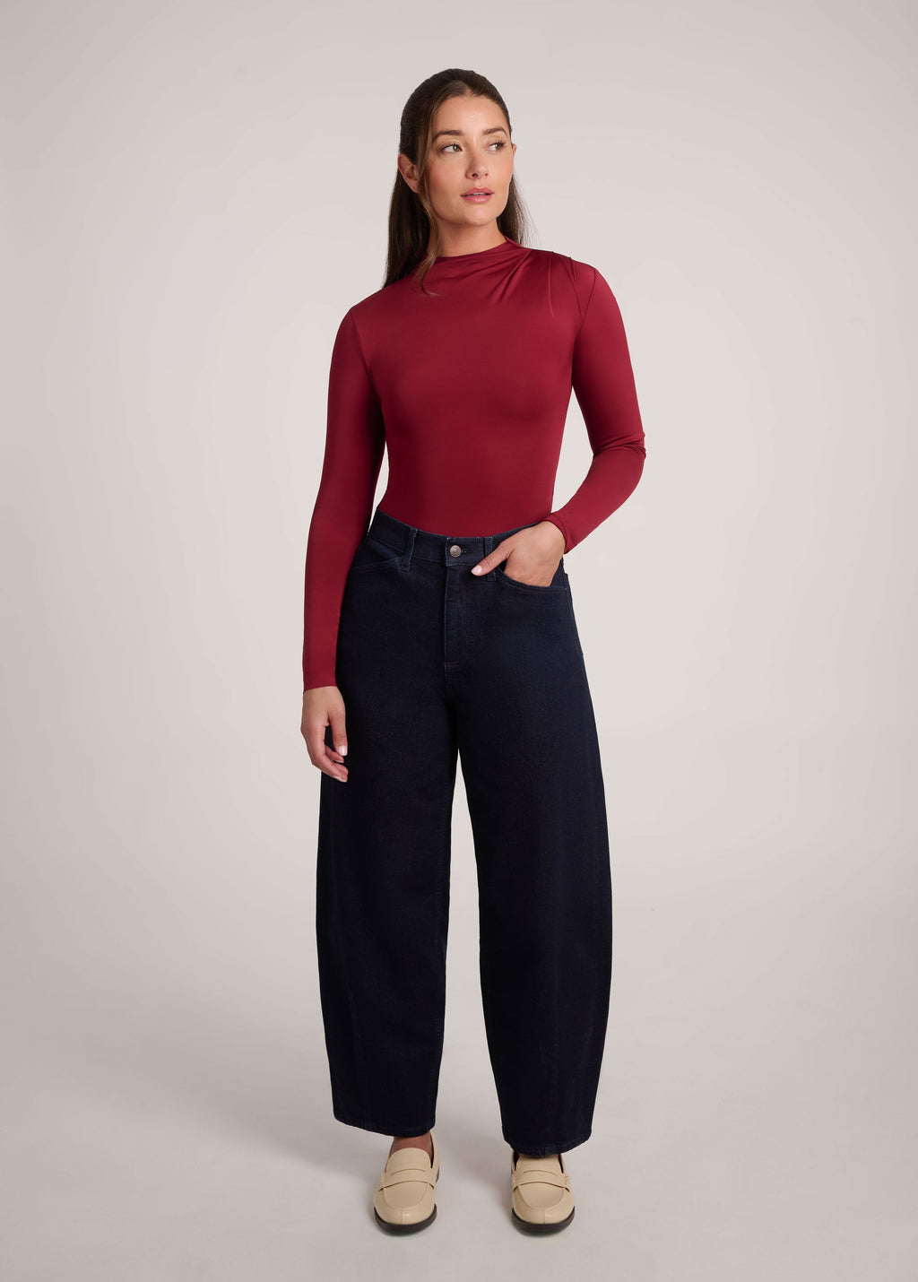 Malia Balloon Rinse Mahina Yoga Jeans
