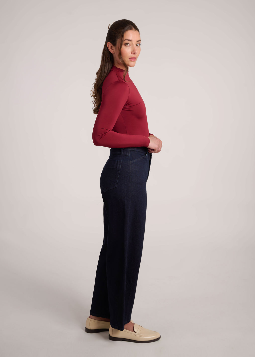 Malia Balloon Rinse Mahina Yoga Jeans