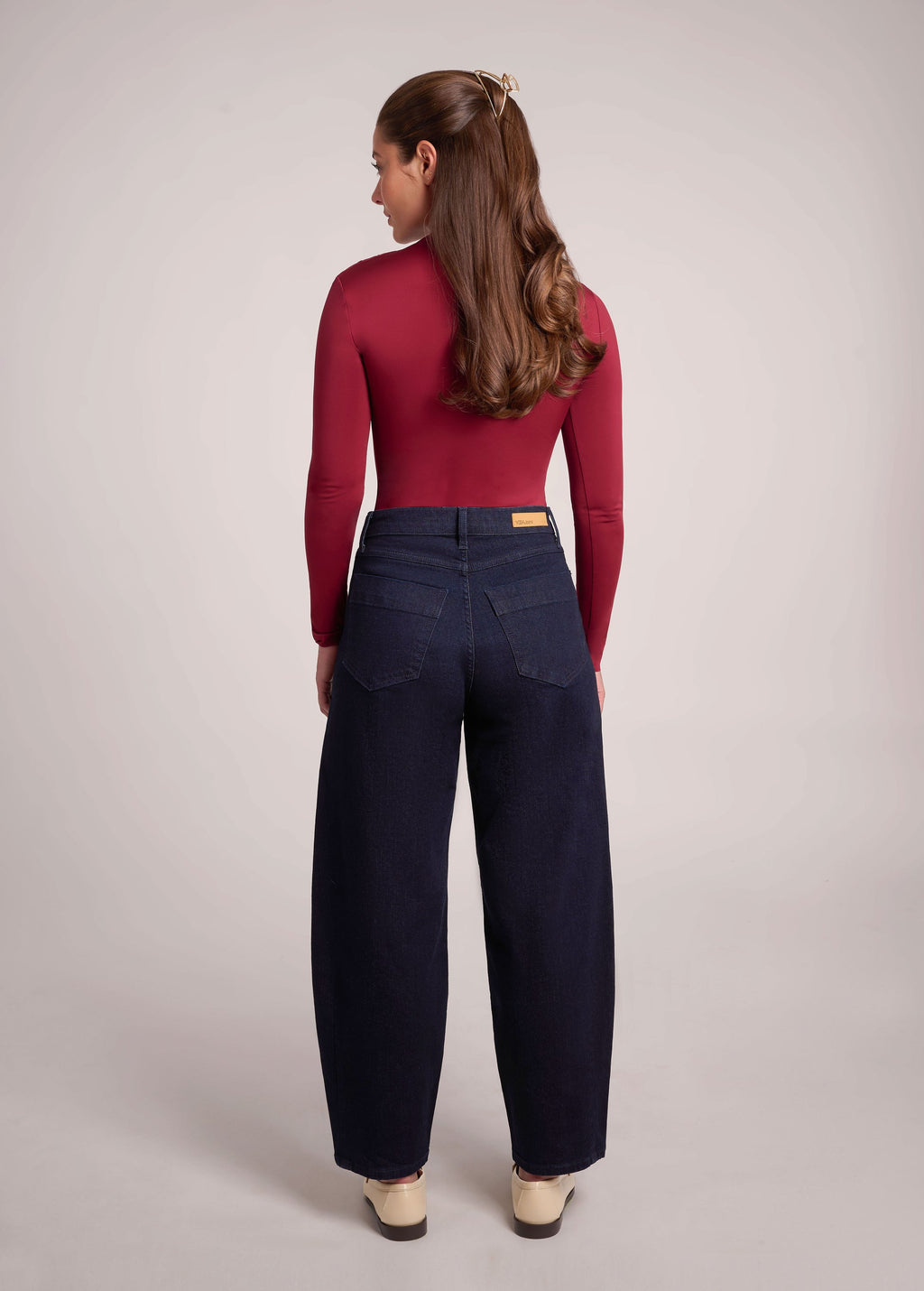 Malia Balloon Rinse Mahina Yoga Jeans