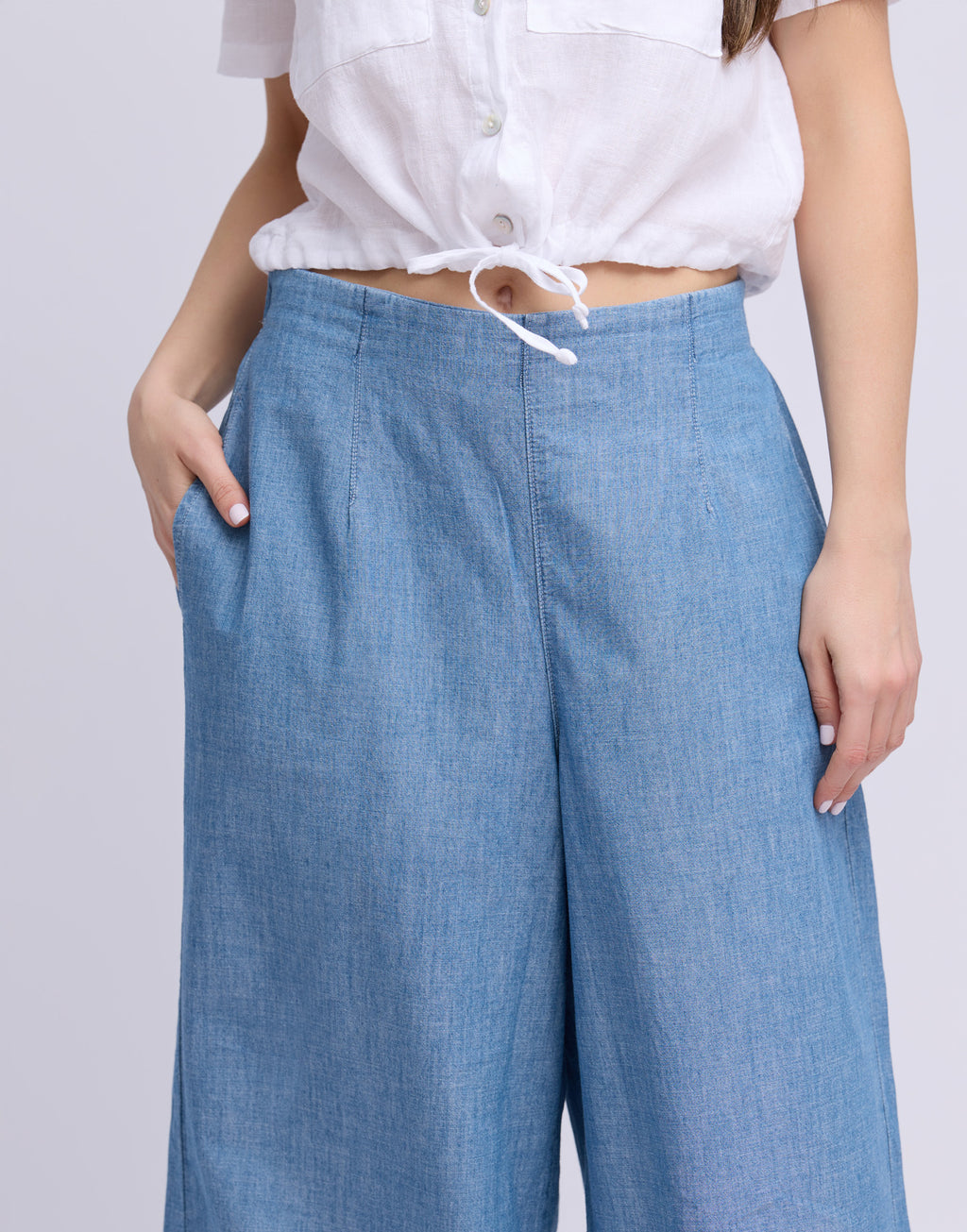 Pant 2911 Chambray Crop Malala Yoga Jeans