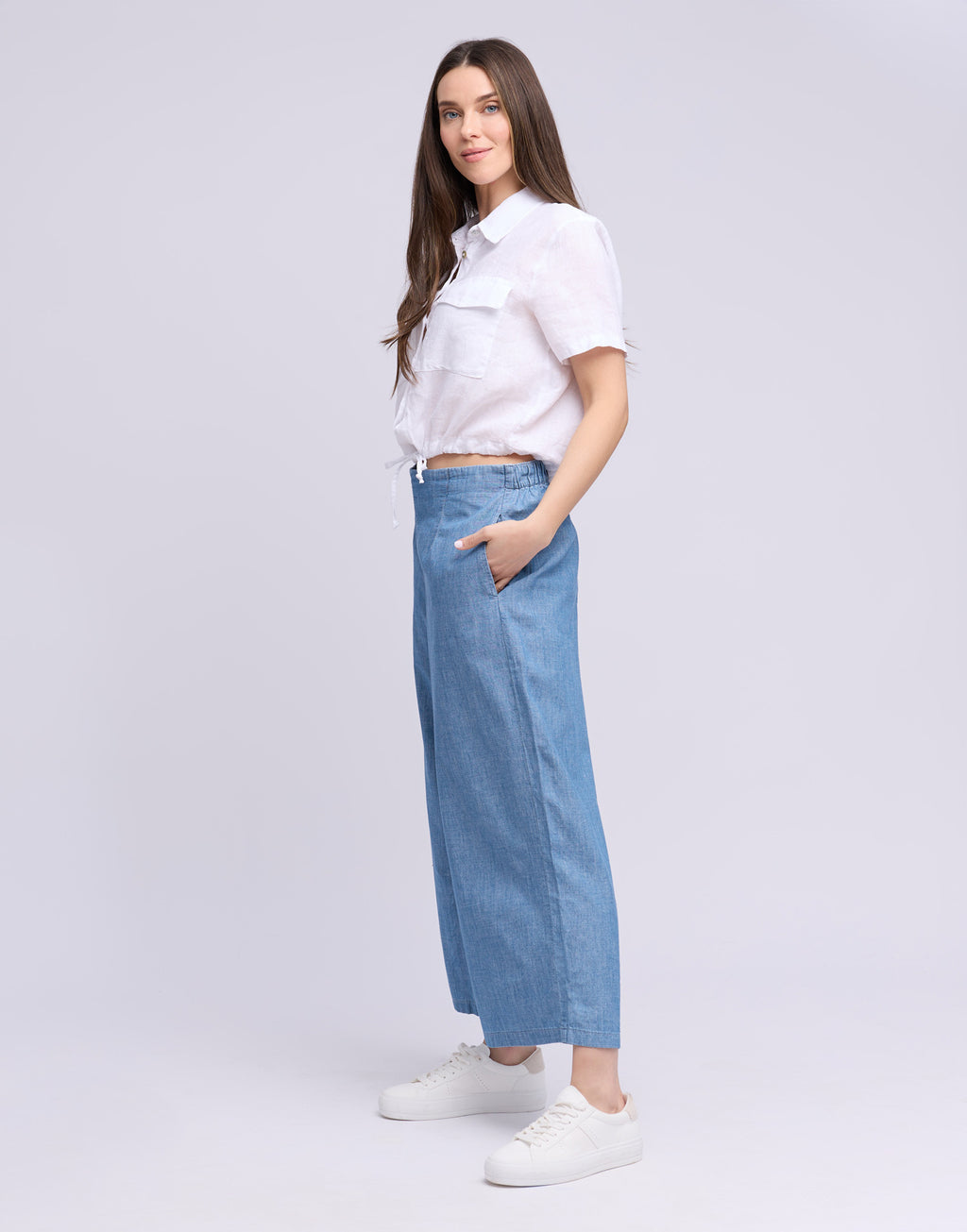 Pant 2911 Chambray Crop Malala Yoga Jeans