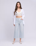 Lily Wide Pinstripe Yoga Jeans