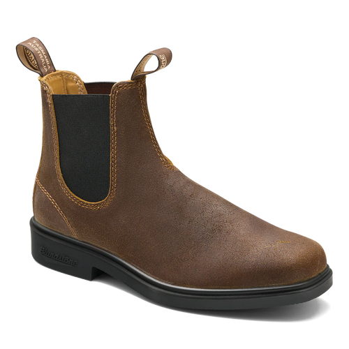 Botte 2581 Ciselée - Suède Ciré Tabac Blundstone