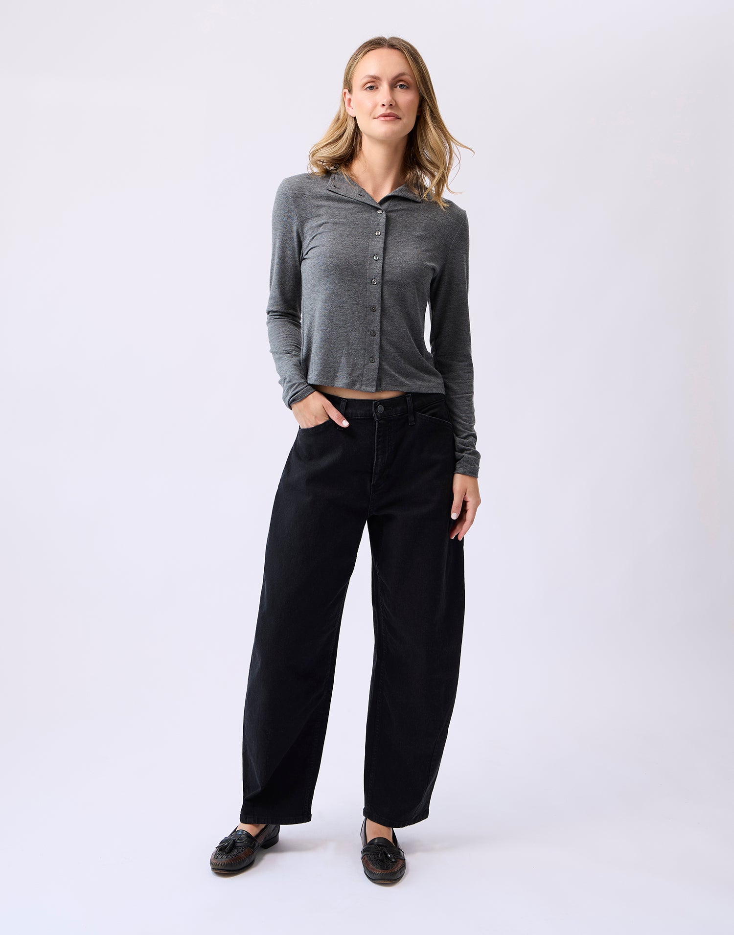 Jeans 2915 Malia Barrel Noir Nocturne Yoga Jeans