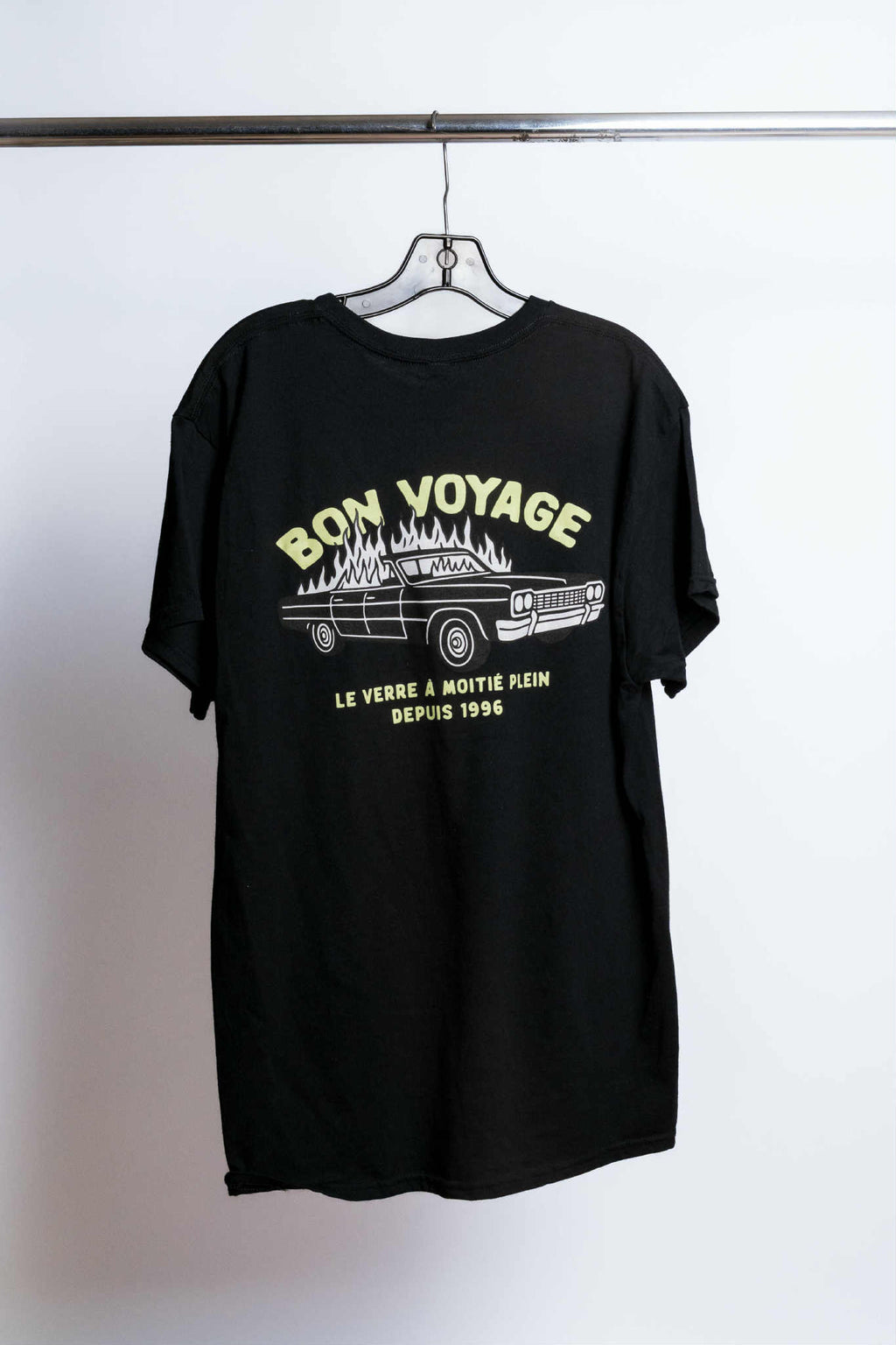 T-Shirt Bon Voyage Noir Séraphin