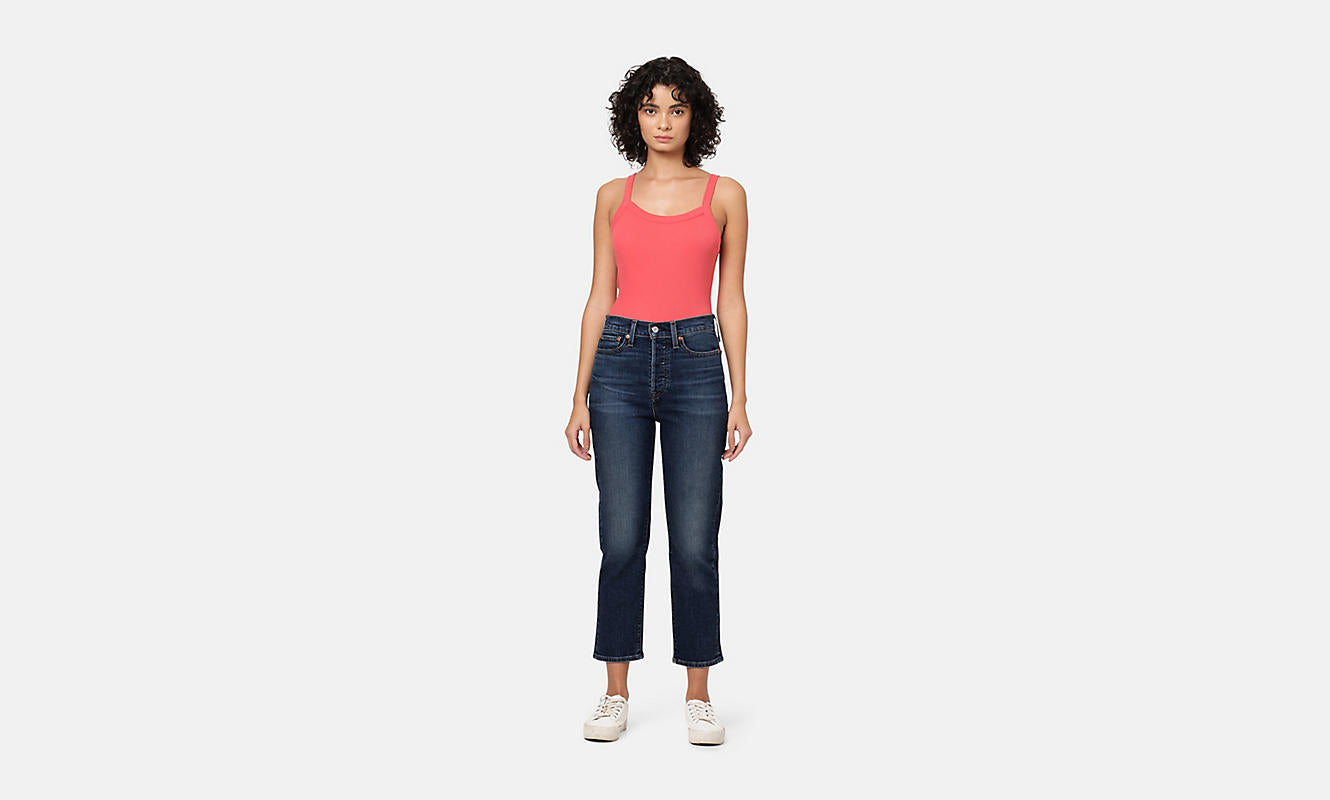 Levi's Wedgie Straight Indigo Here We Go Jeans