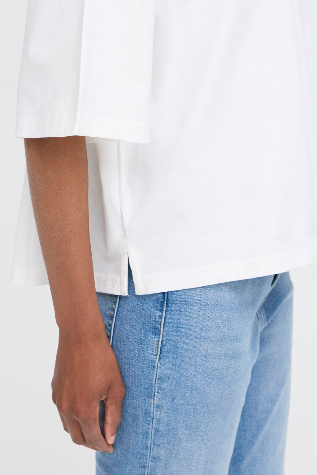 Ichi Palmer Loose White T-Shirt XL