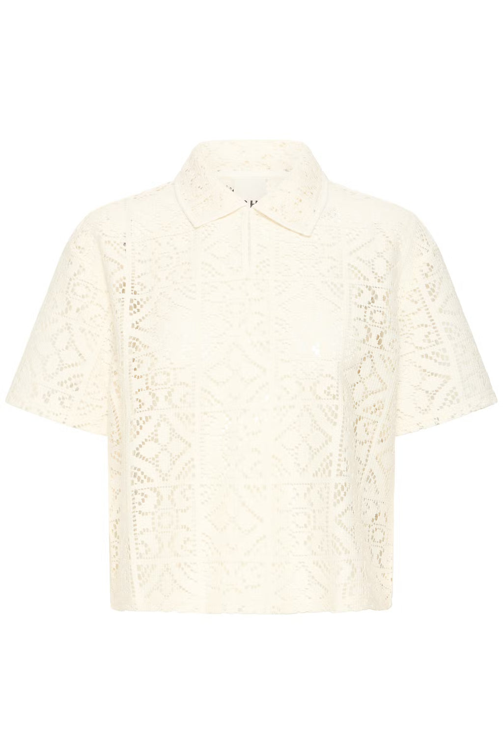Ichi Naima White Ecru Top