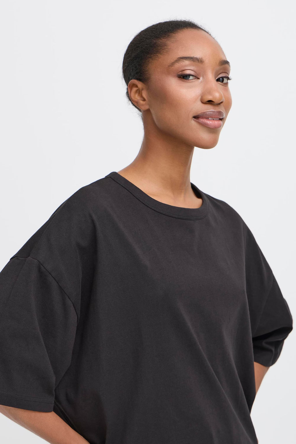 T-Shirt Palmer XL Loose Black Ichi