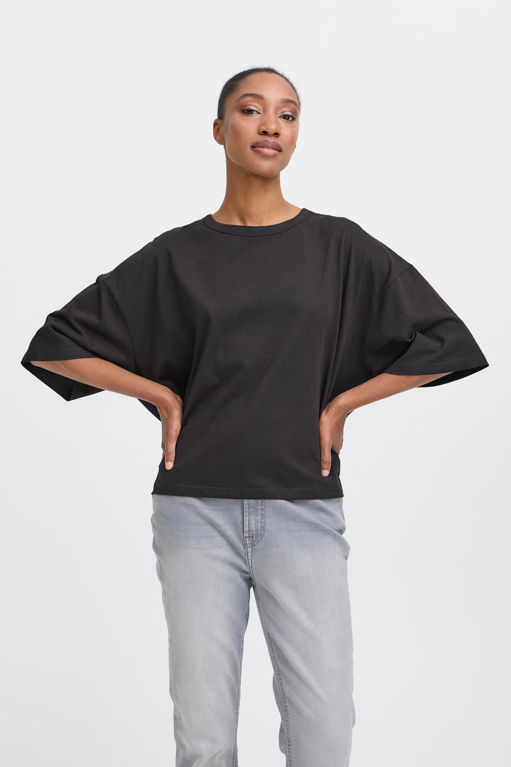 T-Shirt Palmer XL Loose Black Ichi