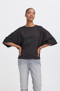 T-Shirt Palmer XL Loose Noir ICHI