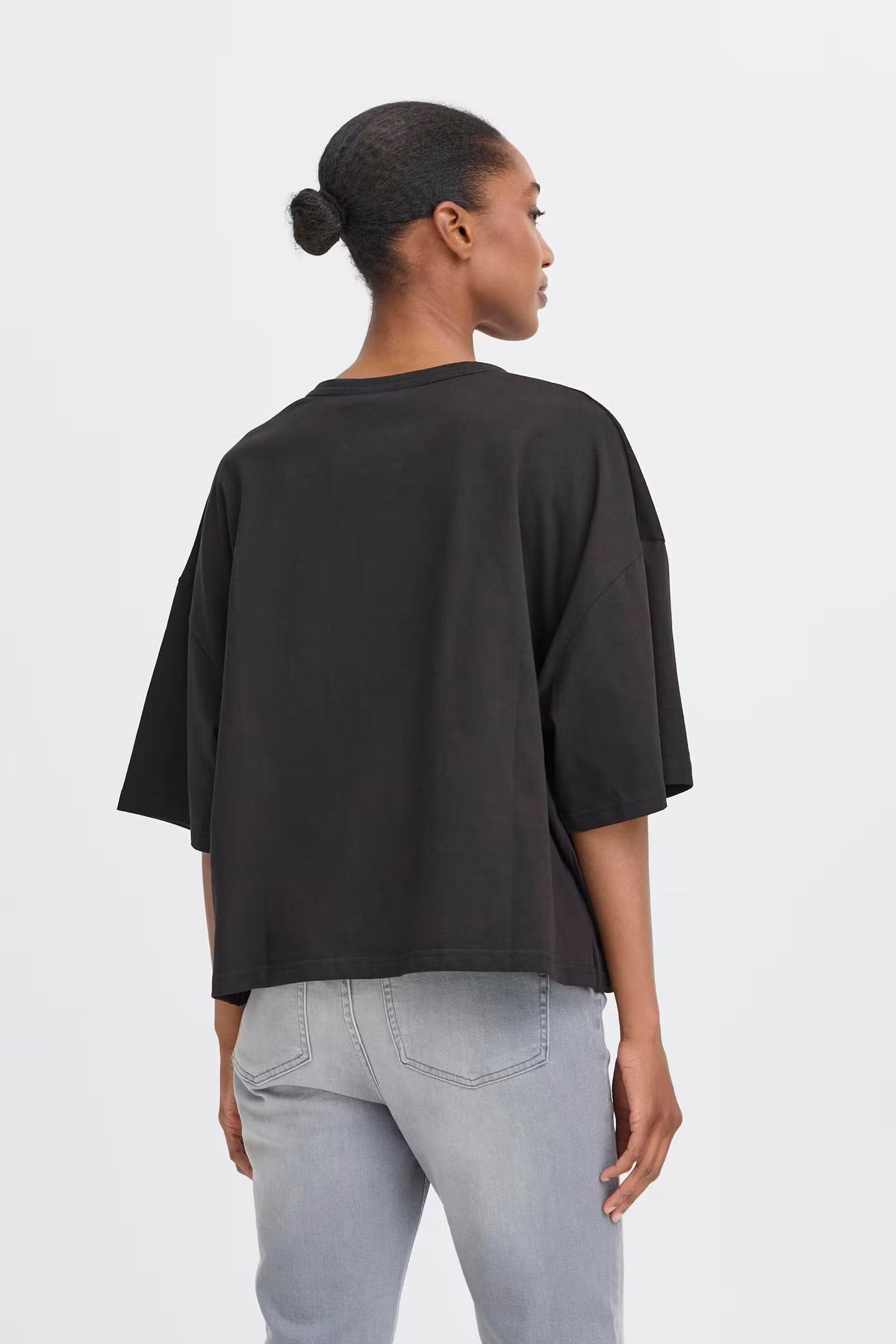 T-Shirt Palmer XL Loose Noir ICHI