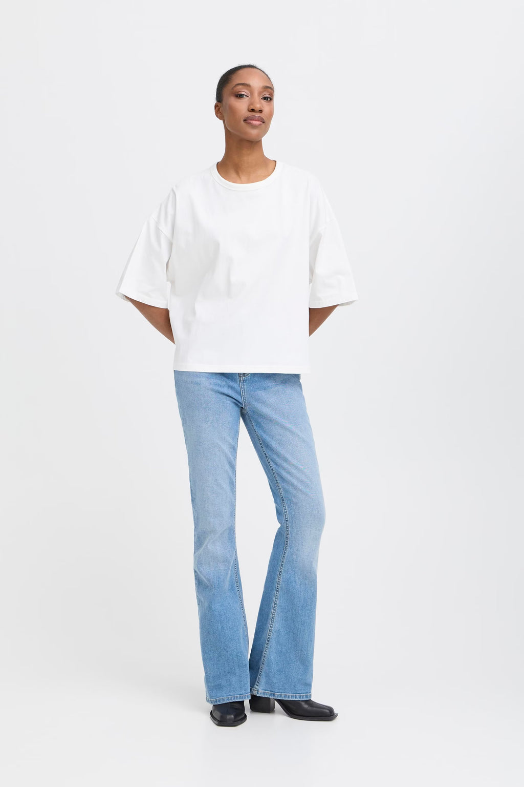 Ichi Palmer Loose White T-Shirt XL