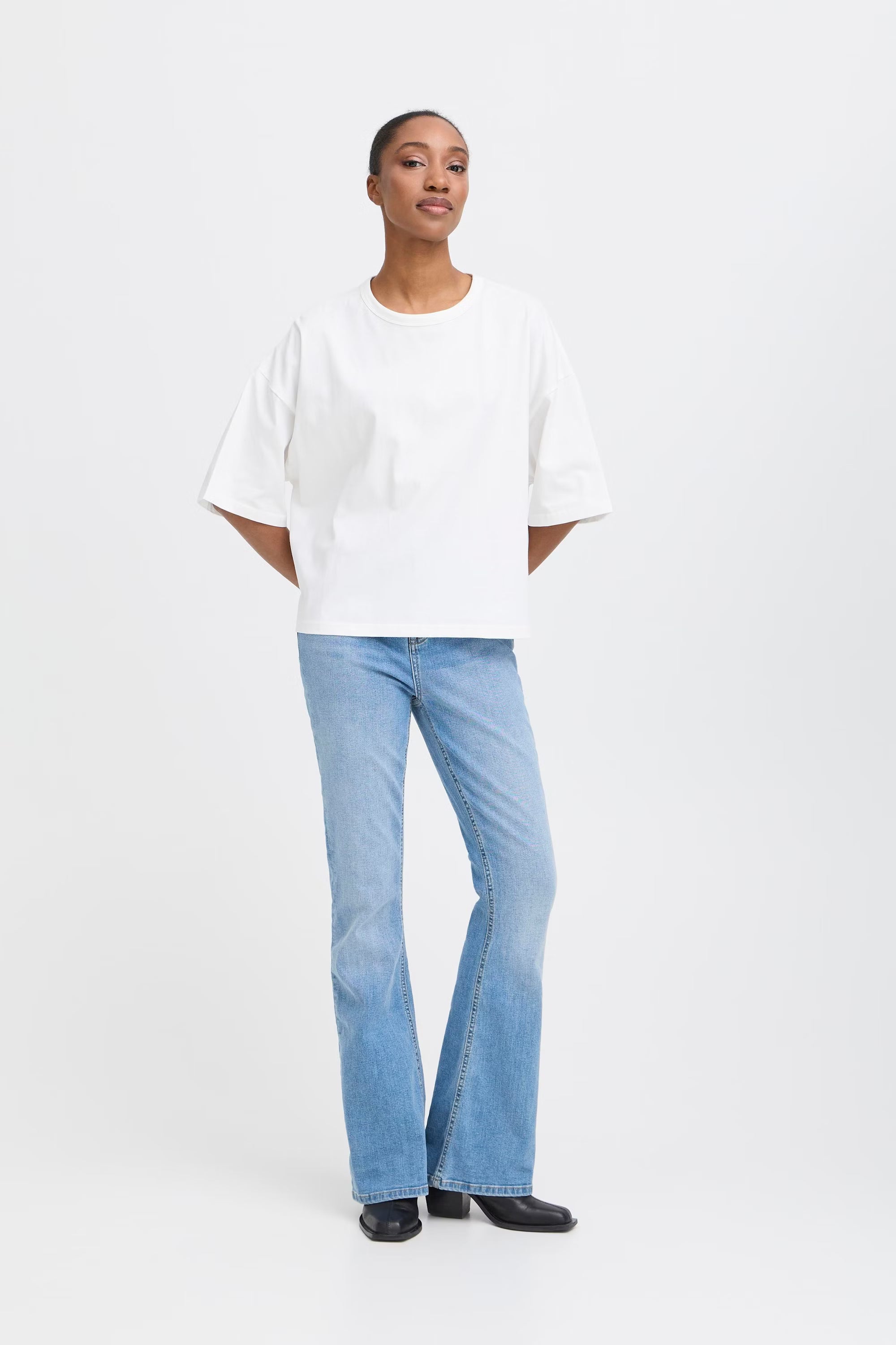 Ichi Palmer Loose White T-Shirt XL