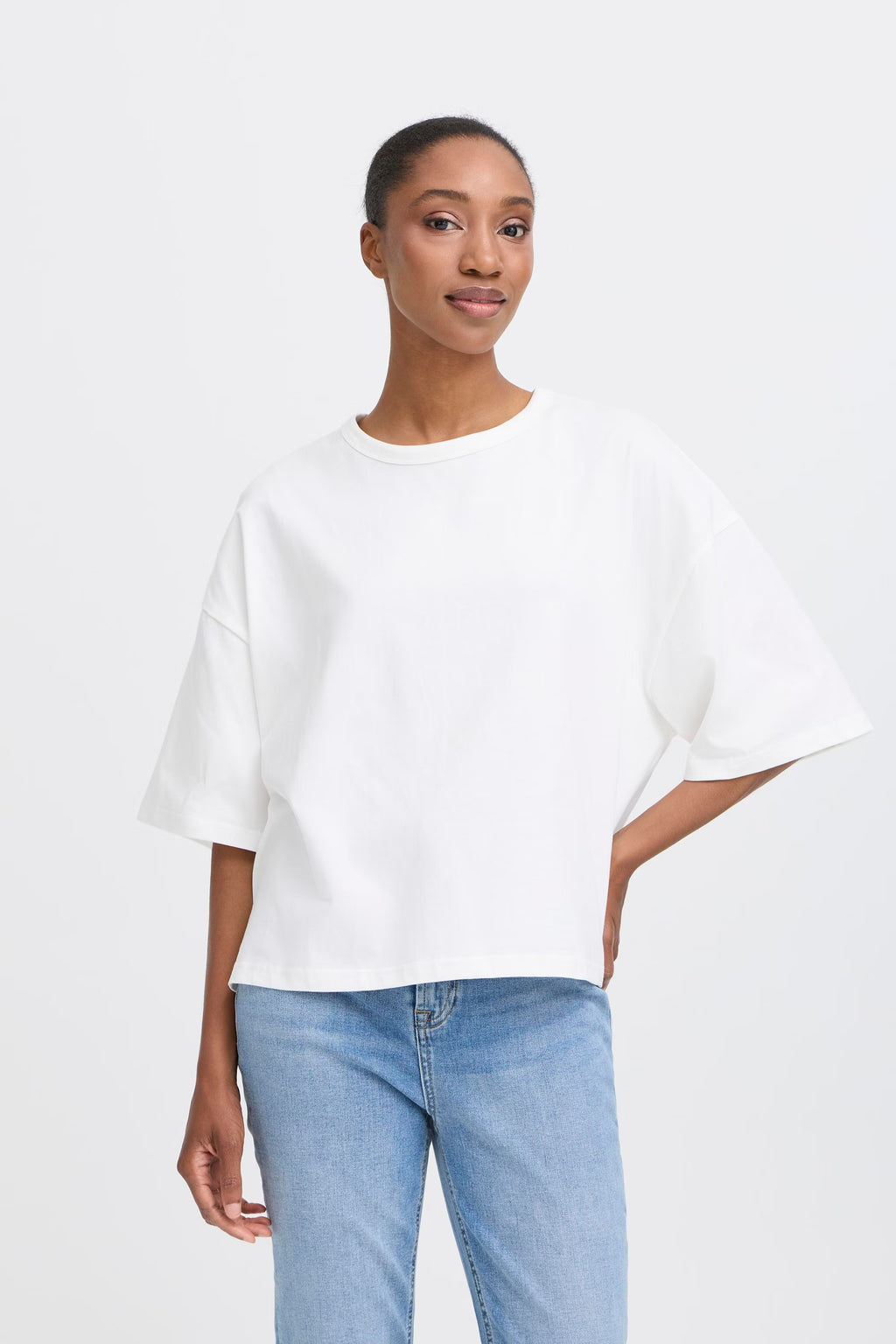 Ichi Palmer Loose White T-Shirt XL