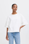 Ichi Palmer Loose White T-Shirt XL