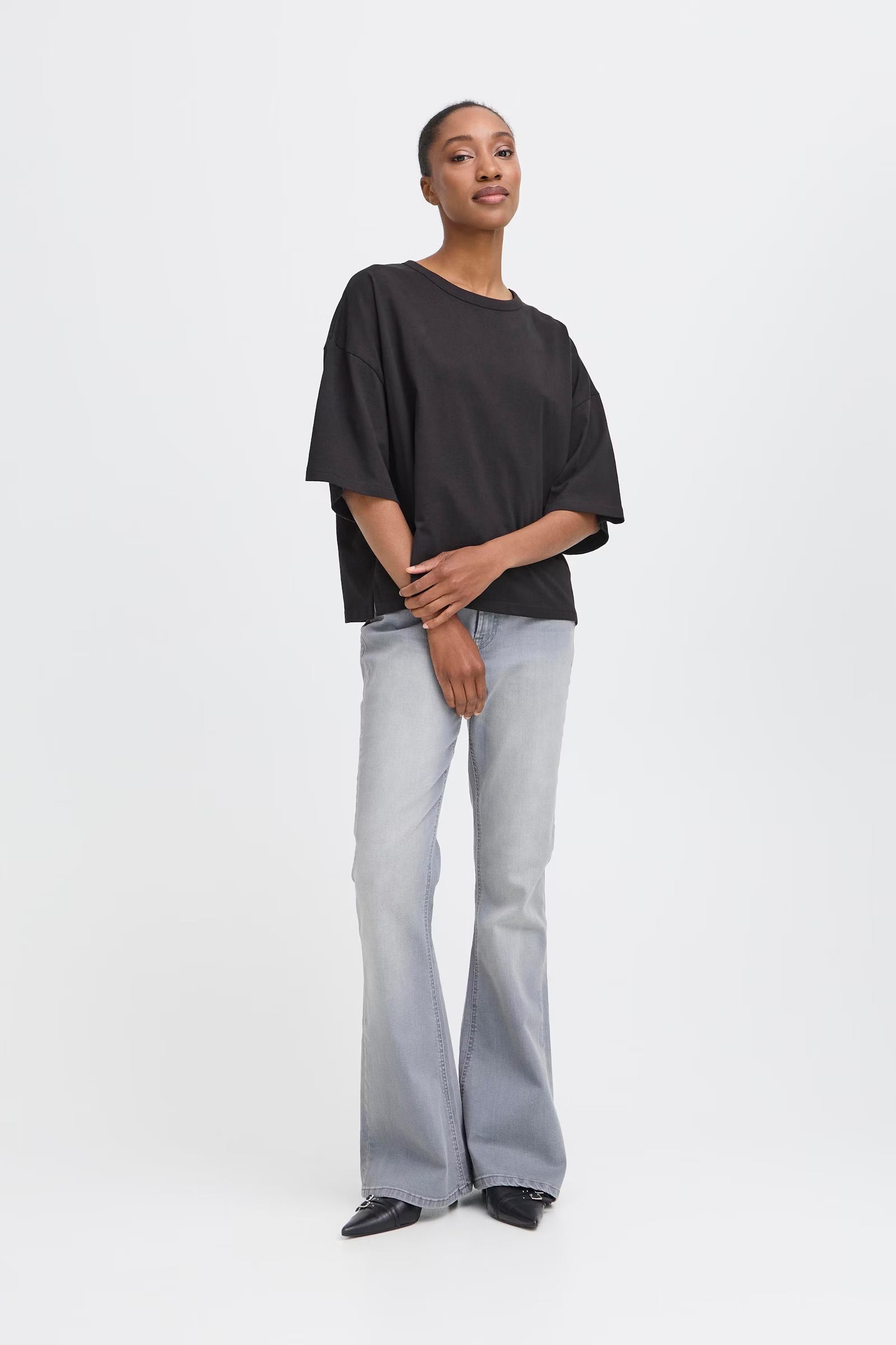 T-Shirt Palmer XL Loose Black Ichi