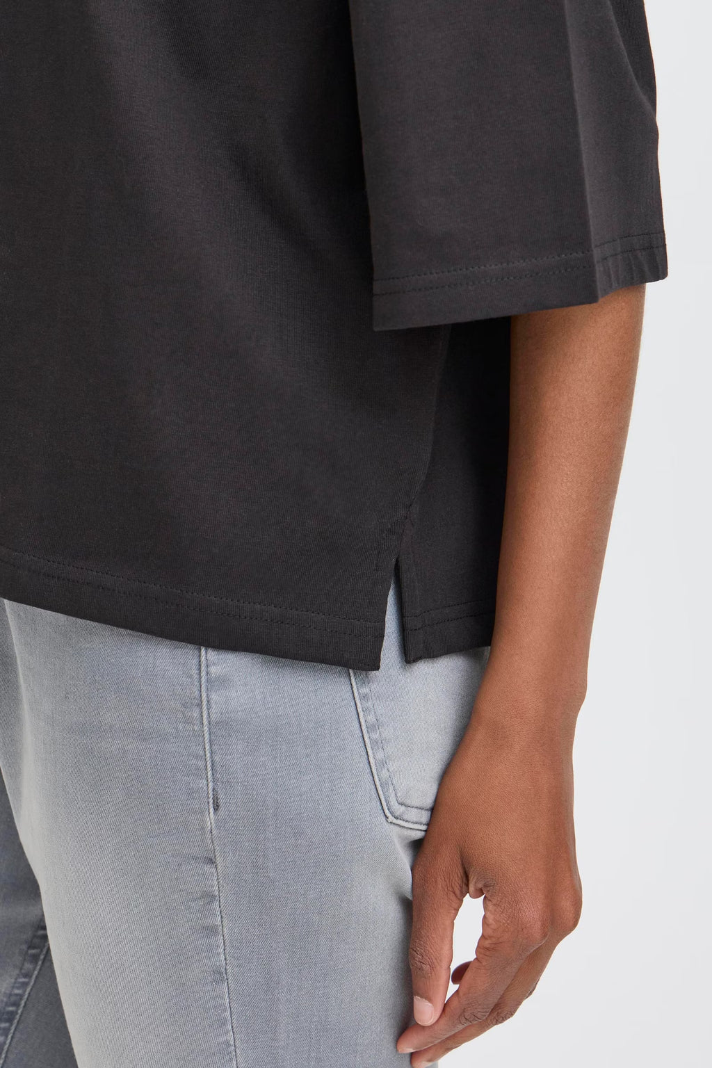 T-Shirt Palmer XL Loose Black Ichi