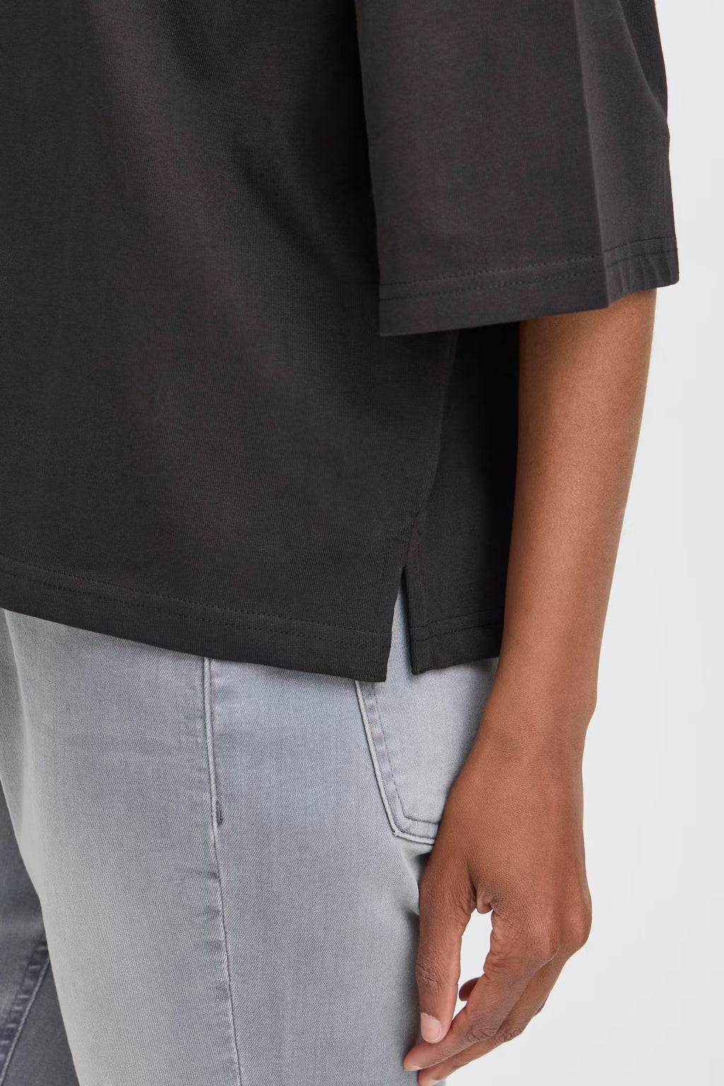 T-Shirt Palmer XL Loose Noir ICHI