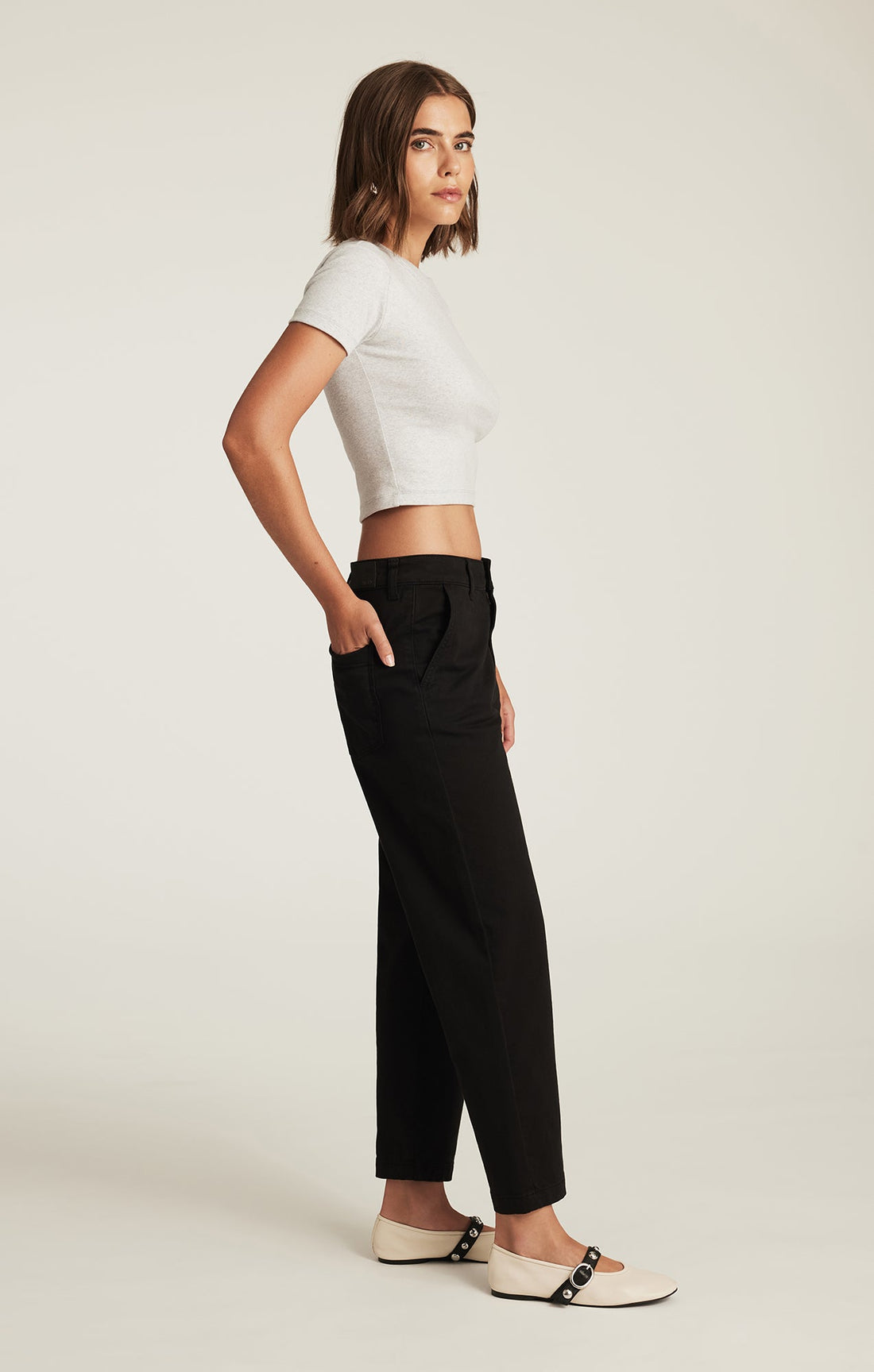 Pantalon Lauren Noir Twill Mavi Jeans