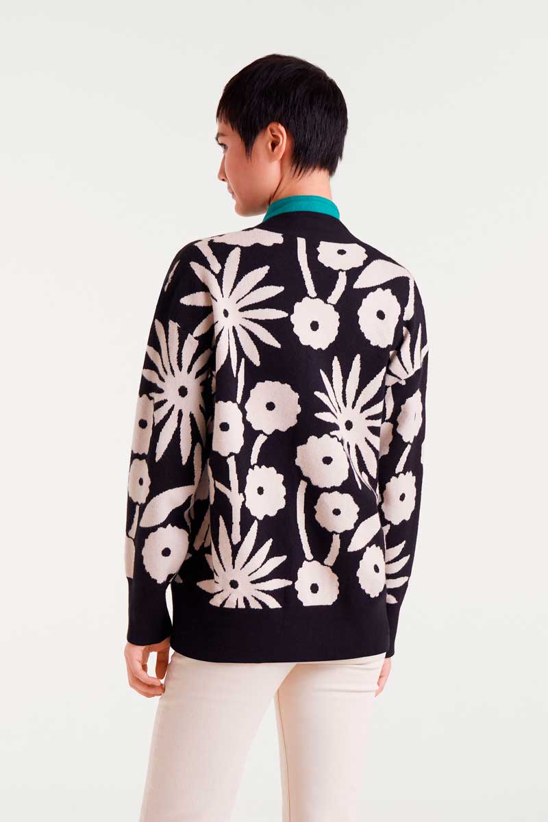 Cardigan Tofu Noir et Blanc Compania Fantastica