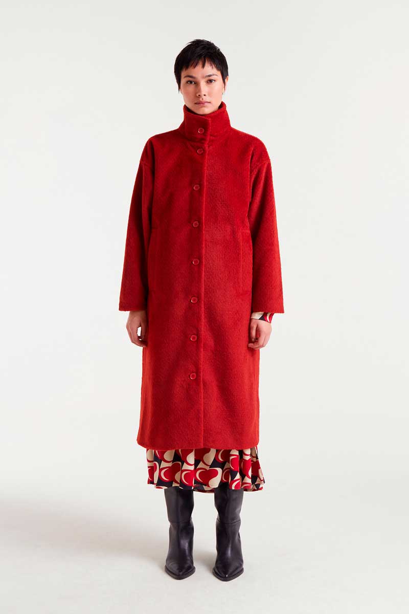 Manteau Long Coat Rouge Compania Fantastica