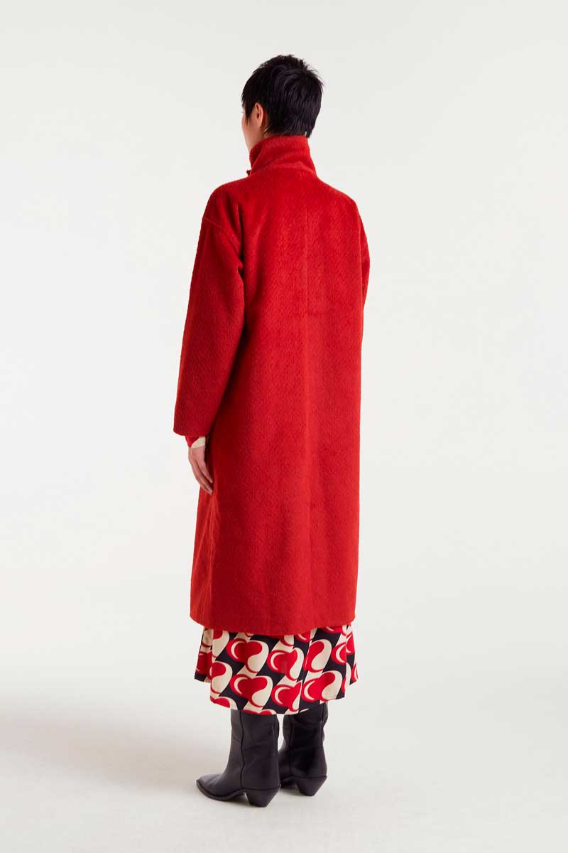 Manteau Long Coat Rouge Compania Fantastica